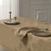 Romanstile Jacquard Rectangle Tablecloth, Waterproof Damask Rose Floral Pattern Table