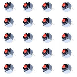 LeTradeJP Toy Push Button Switch, 20 Pcs Mute Micro Switch, Tactile Push Button, Stable Performance, Small Switch, Mouse Button, Appliances, Electronic Components