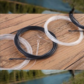 Maxcatch Fly Fishing Polyleader Line Monofilament Core for 7ft Trout and 10ft Salmon Poly Leader 3-6ips Floating/Sinking 10-25lb 2pcs (7FT 25lb (2pcs), Black)