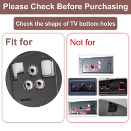 TV Legs for LG TV Replacement Stand Legs for LG 75UK6500 75UK6570 75UM7570PUB 82UM8070 86UK6500 86UK7570PUB 86UM80 86UM8070AUB 86UN8570AUD Metal Table Top TV Pedestal Feet for LG TV with Screws