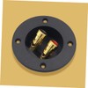 SHINEOFI 2pcs Speaker Wire Connector Gold Plated Binding Post Terminal