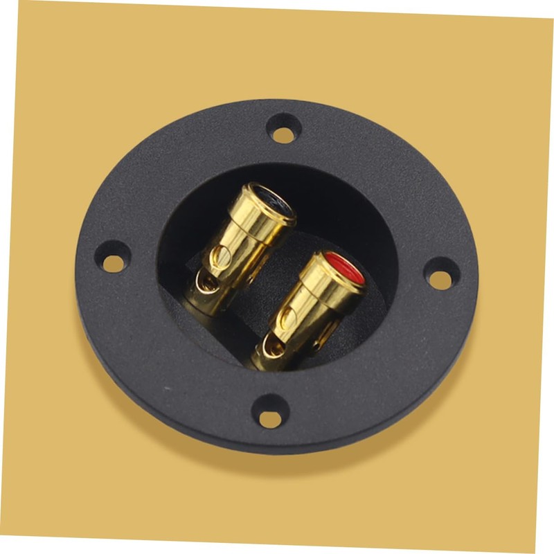 SHINEOFI 2pcs Speaker Wire Connector Gold Plated Binding Post Terminal