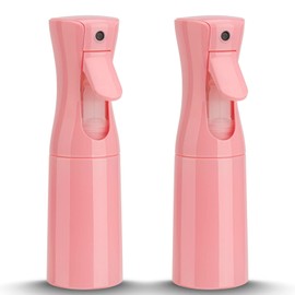 Zuhose Continuous Spray Bottle, 6.8OZ /200ML Hair Mister Spray Bottle, Mist Spray Bottle for Hair, Fine Mist Water Spray Bottle for Salons,Barber, Plants, Skin Care, Cleaning(Pink,2 Pack)