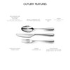 Robert Welch Arden Bright Cutlery Coffee/Espresso Spoon, Set of 8.