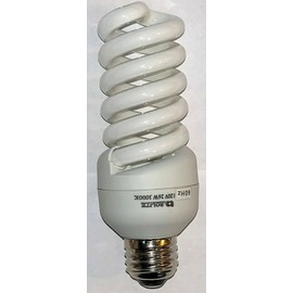 Rolite 26W - 120V - 3000K (Soft White) E27 Base- Mini Spiral CFL Light Bulb (6 Pack)