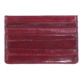 100% Genuine Eel Skin Thin Credit Card Case