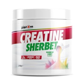 Per4m Creatine Sherbet No Water Required Dry Scoop 5g of Creatine 310g Rainbow Candy