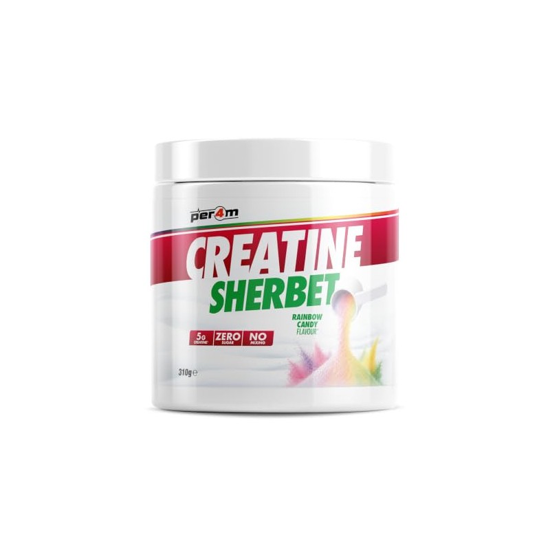Per4m Creatine Sherbet No Water Required Dry Scoop 5g of