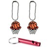 Basketball Sports Collar Charm Aluminum Alloy Whistle Emergency Survival Safety