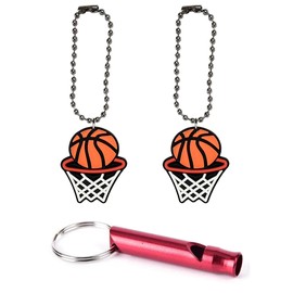 Basketball Sports Collar Charm Aluminum Alloy Whistle Emergency Survival Safety Camping Cat Dog Animal Training Bark Chew Woof Puppy Kitten Net