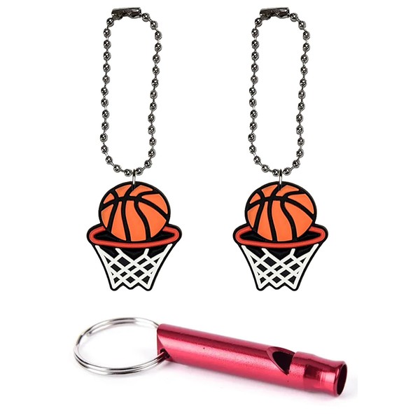 Basketball Sports Collar Charm Aluminum Alloy Whistle Emergency Survival Safety