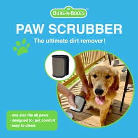 Duke-N-Boots Paw Scrubber, The Ultimate Dog Paw Cleaner and Dog Foot Washer for Muddy Paws and Grooming, Soft and Gentle Silicone Suitable for All Breeds, One Size Fits All