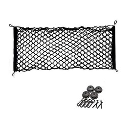 Luggage Net for Cars, 43.3 x 19.7 inches (110 x 50 cm), Luggage Drop Prevention Net, Includes Fixed Hook Hook, Fits SUVs, Car Models, etc