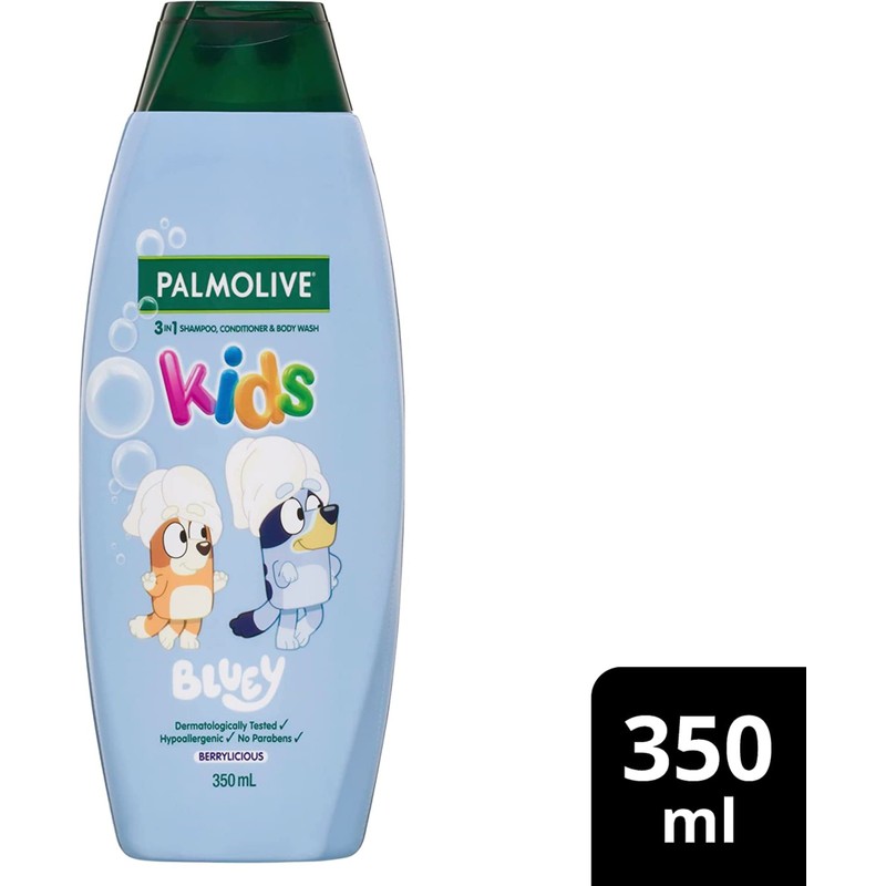 Palmolive 3 in 1 Kids Bluey Shampoo, Conditioner & Body