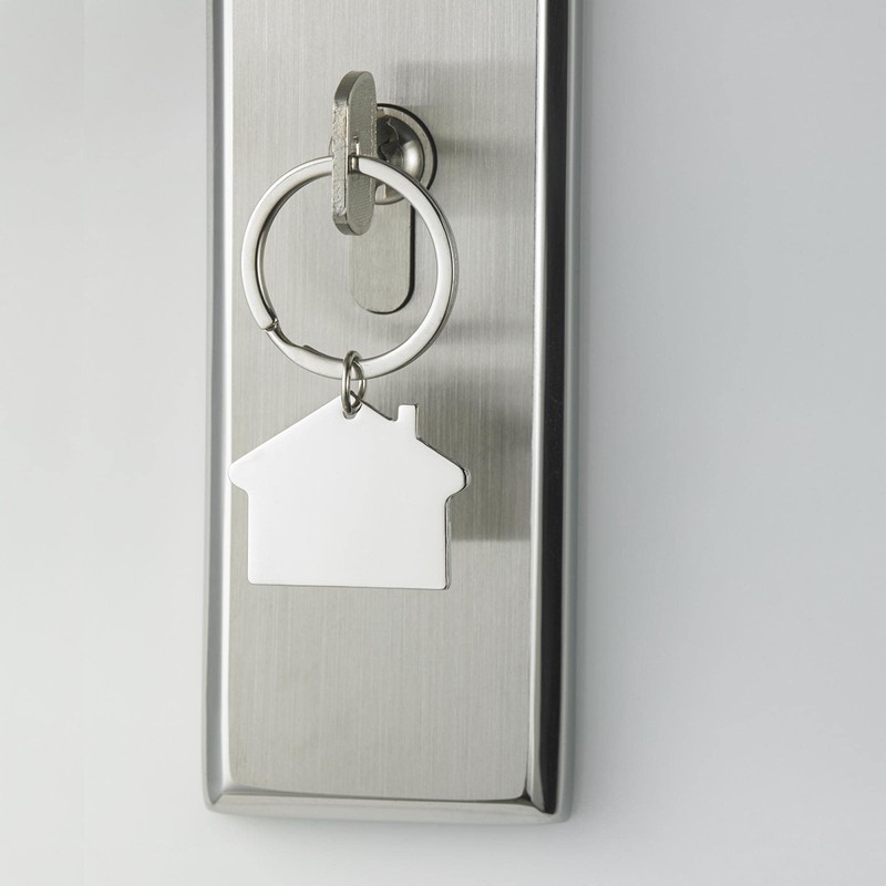sourcing map Split Keychain Rings, 1.2x15mm Round Flat Key Holder