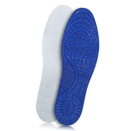 SOLDELA Orthopaedic Gel Insoles - Cutouts 41-48 EU - Calcanic Spine Relief, Foot, Shock Absorber - Perfect for Sports, Walking, Running, Hiking, blue