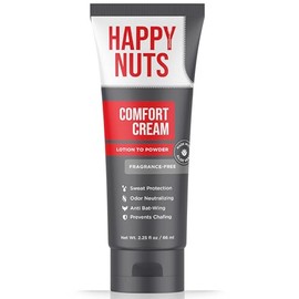 HAPPY NUTS Desodorante en Crema Comfort para Hombres: protección contra el Sudor y Las Rozaduras, Control de olores, Desodorante sin Aluminio y Produc