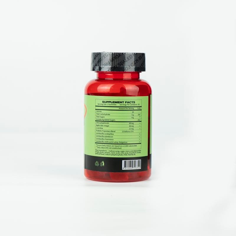 BURN-Gummies -Dietary Supplement - Apple Cider Vinegar and Lactobacillus -