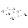Trouser Hangers Metal Hanger with Metal Clips Black Pack of