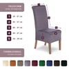 Scheffler-Home Lena Stretch Chair Cover, Elastic, Fitted Chair Cover with