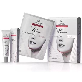 Anacis Made in Korea Face Lift Double Chin Reducer Neck Anti Wrinkle 5 Masks + Cream