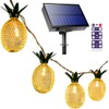 Solar Power Hand Craft Pineapple Lantern String Lights