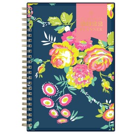 Day Designer for Blue Sky 2022 Weekly & Monthly Planner, 5" x 8", Flexible Cover, Wirebound, Peyton Navy (103620-22)