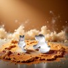 2 Pcs Silver Cookie Cutters Set Cat Dog Cookie Cutter