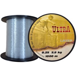 LAZER LINE Ultra Monofilament Fishing Line 1000m DIA0.25mm Test 5.9kg White