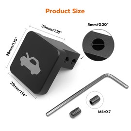 Heavy Duty Billet Aluminum Hood Latch Release Cable Repair Kit, Replacement for Civic CR-V 1997 to 2006 Element 2003 to 2011 Ridgeline 2006 to 2014 (Black)