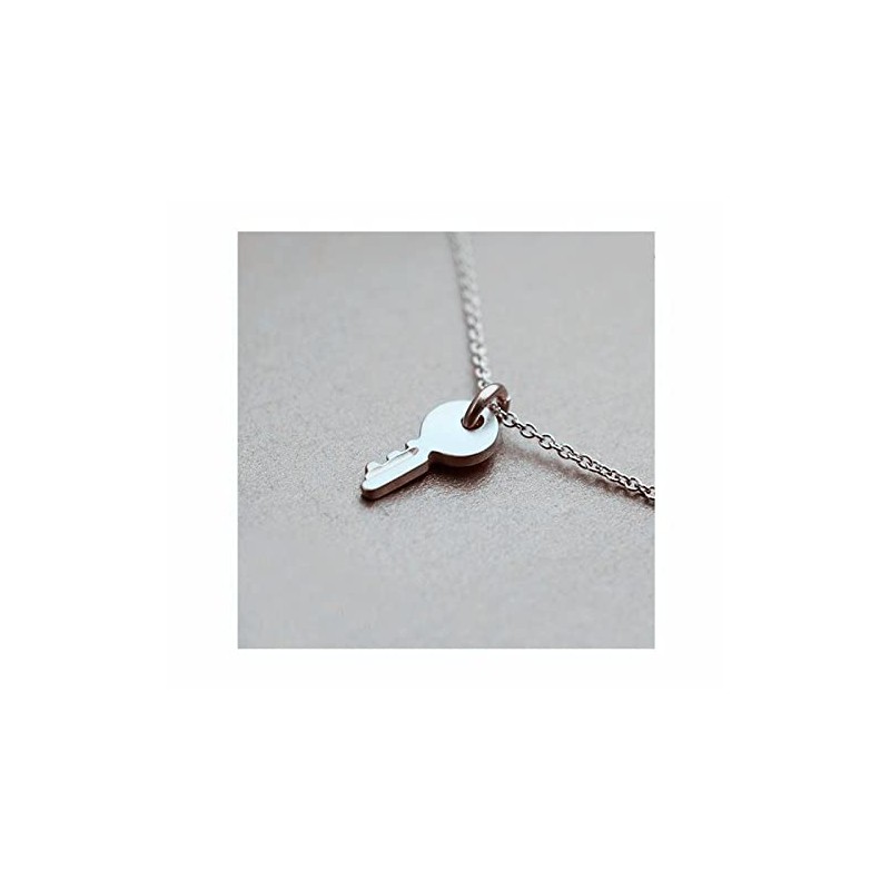 Caiyao Tiny Key Pendant Necklace Confidence is Key Encourage Inspiring