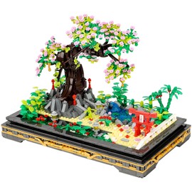 Dahuiby Mushroom House Building Blocks Kit,House Building Toy Set,Garden Tree House Bricks Model Set for Adults and Kids…