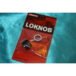 D'Addario D'Adario Universal Loknob, Large, 3/4" OD, Black/SIlver, for Amps, Guitars, etc