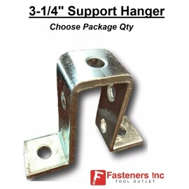 Generic 3-1/4" 7-Hole U Fitting Support Hanger for Unistrut Channel #4703 P1737 - 1