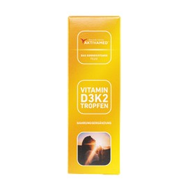 AKTIVAMED® Vitamin D3 + K2 Drops 10 ml - Premium: 91+% All-Trans + Highly Bioavailable D3 - Laboratory Tested, High Dosage, Liquid.