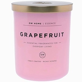 DW Home Large Grapefruit Scented Soy Wax Blend Candle Essential Fragrances For Everyday Living