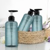 3 Pack Shampoo Bottle Pump Dispenser, 500ml Empty Plastic Soap