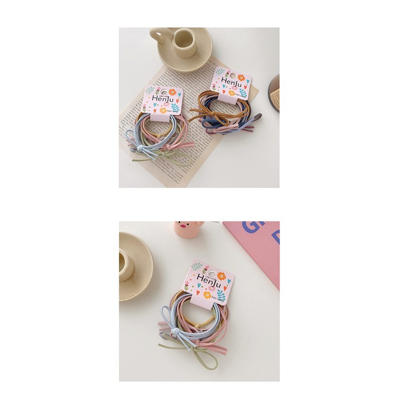 OWIEOW Hair Rubber Ring Rubber Knotless Inner Diameter Set of