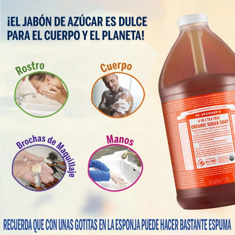 Dr Bronners Jabón Biodegradable Dr Bronner´s 4 En 1 Arbol