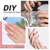 Quaferen Extra Short Nail Tips: 600Pcs Square Nail Tips Half
