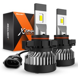 SEALIGHT 5202 LED Fog Light Bulbs Or DRL, 5201 PS19W PS24W Fog Lights LED Light for Car, 20000RPM Turbo Fan Strong Penetration,600% Brightness Upgrade Fog Bulbs, Pack of 2