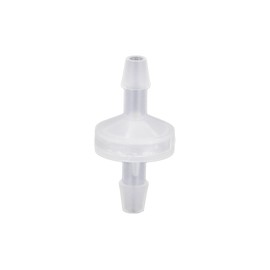 Refuuch 3/16" Hose Barb One Way Check Valve Non Return Ozone Resistance Plastic Valve for Fuel Oil Air Gas Water(Pack of 3)