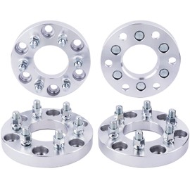 DCVAMOUS 4PC 6x120 to 6x5.5 Wheel Adapters 1 Inch with 14x1.5 Studs Compatible with Chevy GMC 6 Lug for 2015-2022 Colorado | 2018-2022 Traverse | 2019-2022 Blazer | 2015-2022 Canyon | 2017-2022 Acadia