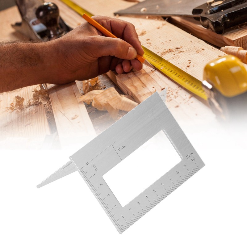45°/90° T Angle Gauge Straight Ruler 3D Mitre Degree Measuring