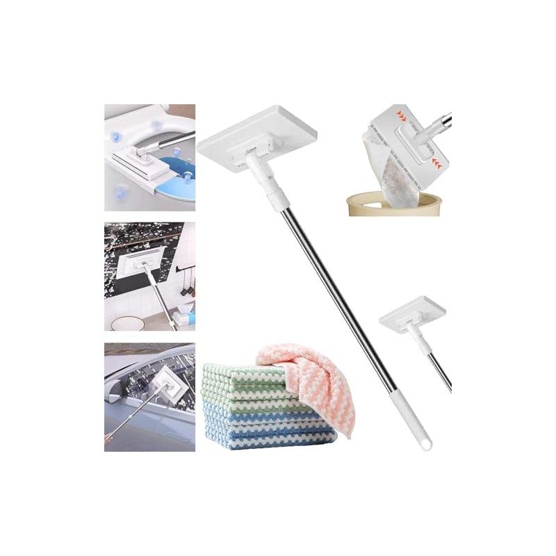Snap Grip Mini Mop, 2026 Upgraded Disposable Dust Mop, Zero