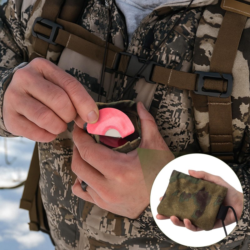 Sunnymove Camouflage Mouth Call Holder, 3.54" x 4.72" Whistle Pouch