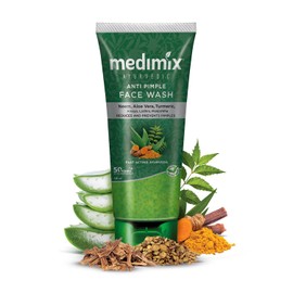 Medimix Ayurvedic Face Wash for All Skin Types - Soap Free - Paraben Free (100 ml / 3.4 oz)