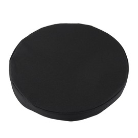 Gorise Universal Round Stool Cushion 25cm Telescopic Seat Cushion for Indoor/Outdoor Use Waterproof Oxford Cloth and Foam Pad Portable Folding Design (Black, Modern Style)