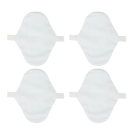 4pcs Feminine Cloth Pads Blue Pure Cotton Washable Reusable Breathable M Size Sanitary Cloth Pads