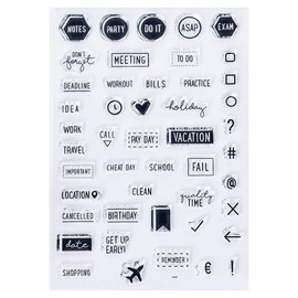 Odernichtoderdoch Stamp Set I'm So Busy - 38 Stamps - A6 Block - Acrylic